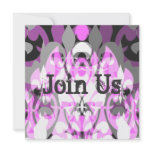 Psychedelic Pink Personalized Invites