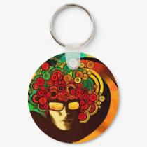psychedelic pop art keychains