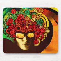 psychedelic pop art mousepads