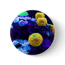 Psychedelic pop flowers buttons by Boogybunny Psychedelic pop flowers buttons