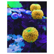 Psychedelic pop flowers flyers