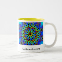 psychedelic positive vibrations mug