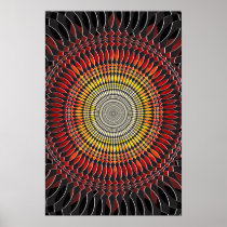 Psychedelic Poster: Vertigo Abstract: Explosion