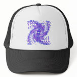Psychedelic Purple Spiral: Mesh Hat