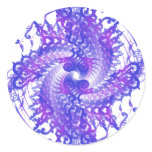 Psychedelic Purple Spiral: stickers