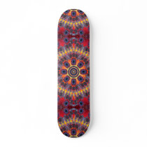 Psychedelic Radial Artwork: Skateboard