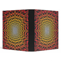 Psychedelic Radial Design: Custom Binder