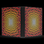 Psychedelic Radial Design: Custom Binder