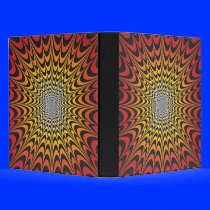 Psychedelic Radial Design: Custom Binder