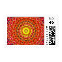 Psychedelic Radial Design: Postage