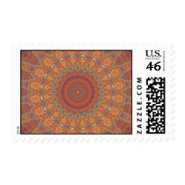 Psychedelic Radial Design: Postage