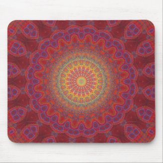 Psychedelic Radial Pattern: mousepad