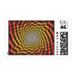Psychedelic Radial Pattern: Postage
