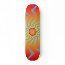 Psychedelic Radial Pattern: Vector Art: Skateboard by spiritswitchboard Psychedelic Radial Pattern: Vector Art: Skateboard
