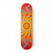 Psychedelic Radial Pattern: Vector Art: Skateboard by spiritswitchboard Psychedelic Radial Pattern: Vector Art: Skateboard