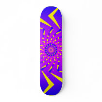 Psychedelic Radial Pattern: Vector Art: Skateboard