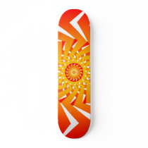 Psychedelic Radial Pattern: Vector Art: Skateboard