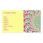 Psychedelic Rainbow Eyes Mandala business cards
