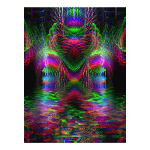 Psychedelic Rainbow Love Hearts Photo photoenlargement