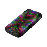 Psychedelic Rainbow LoveHearts CaseMate iPhone 4 Iphone 4 Tough Case