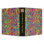 Psychedelic Rainbow Oil Pattern binders