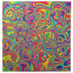 Psychedelic Rainbow Oil Pattern Cloth Napkin