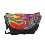 Psychedelic Rainbow Oil Pattern Courier Bags
