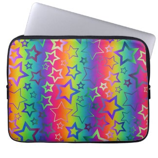 Psychedelic Rainbow Stars fuji_electronicsbag