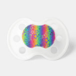 Psychedelic Rainbow Stars Pacifier