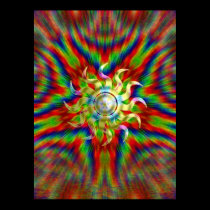 Psychedelic Rainbow Sunshine Poster posters