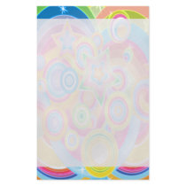 Psychedelic Retro Star Power Stationery