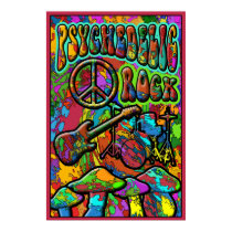Psychedelic Rock Poster posters by oldrockerdude Psychedelic Rock Poster posters