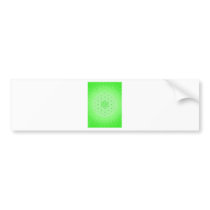Psychedelic Sacred Geometry Heart Chakra Design Bumper Stickers