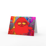 Psychedelic Santa - Cool Yule Greeting Card