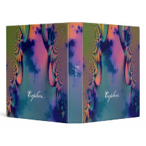 Psychedelic Sixties Tie-Dye Vinyl Binder