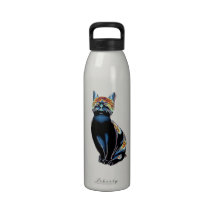 Psychedelic Solarized Kitty Drinking Bottle