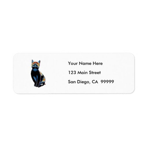 Psychedelic Solarized Kitty Labels
