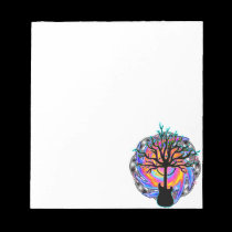 "Psychedelic Sonic Cyclone" surreal guitar art notepads