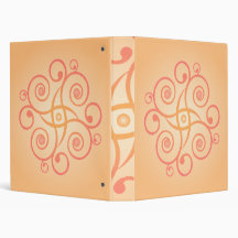 Psychedelic Spiral Design: Custom Binder