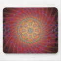 Psychedelic Spiral Fractal Design: Mousepad