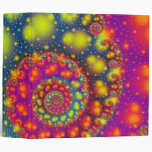 Psychedelic Spiral Neon Decorative Abstract Art Binders
