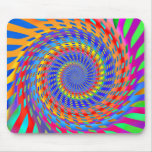 Psychedelic Spiral Pattern: Mousepads