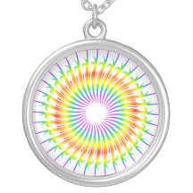Psychedelic Spiral Pattern: Necklace