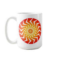 Psychedelic Spiral Pattern: Vector Art: Coffee Mug