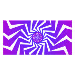Psychedelic Spiral Pattern: Vector Art: Photo Greeting Card