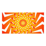 Psychedelic Spiral Pattern: Vector Art: Photo Card Template