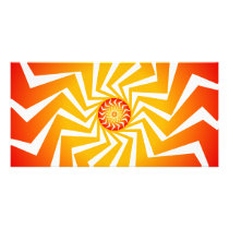 Psychedelic Spiral Pattern: Vector Art: photo cards
