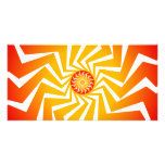 Psychedelic Spiral Pattern: Vector Art: Customized Photo Card