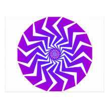Psychedelic Spiral Pattern: Vector Art: Post Card