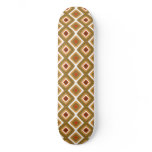 Psychedelic squares skateboard deck